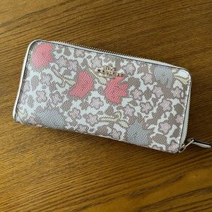 Coach Long Zip Around Wallet